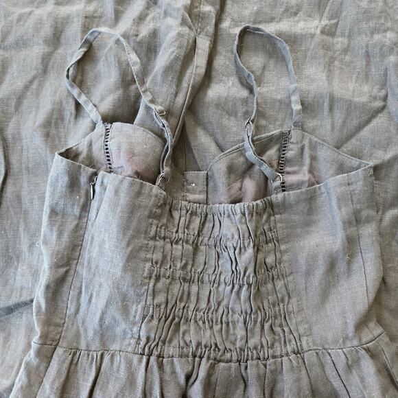 Madewell Sleeveless Wide-Leg Jumpsuit in 100% Linen Size 4 NWT - Picture 7 of 12